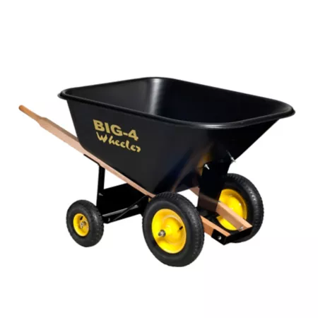 Big-4 Wheeler 10 cu Wheelbarrow with a capacity of 700 lb in ft. Wheelbarrows