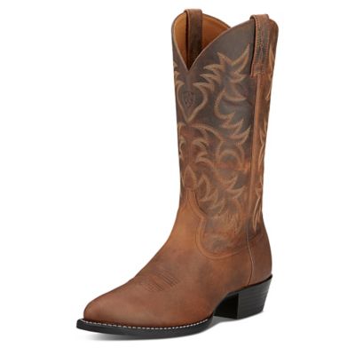 Ariat Men's Weathered Brown Leather Western Boots, 12 AT214