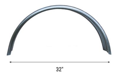 Image showing  Straight Galvanized Fender, 9 in. x 32 in.