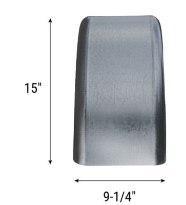 Image showing  Straight Galvanized Fender, 9 in. x 32 in.