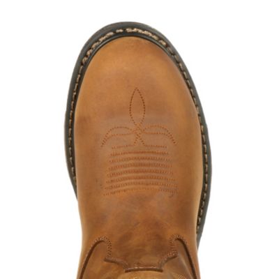 Image showing 2 th Rocky Men's Steel Toe Original Ride Round Work Boots, 11 in.