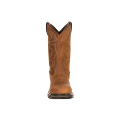 Image showing 3 th Rocky Men's Steel Toe Original Ride Round Work Boots, 11 in.