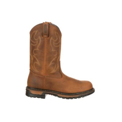 Image showing 6 th Rocky Men's Steel Toe Original Ride Round Work Boots, 11 in.