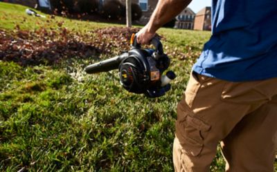 Image showing 6 th Poulan Pro 230 MPH/450 CFM 25cc Gas 3-in-1 Handheld Leaf Blower, Vacuum and Mulcher