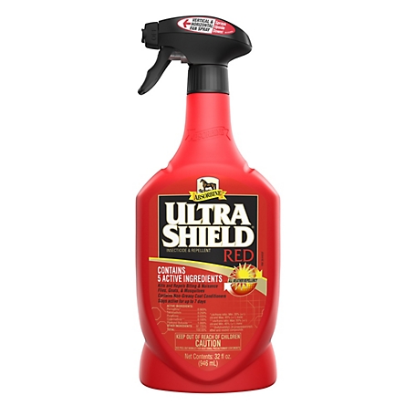 Absorbine UltraShield Red Insecticide and Repellent for Horses, 32 oz., 429265