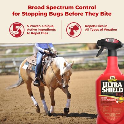 Image showing  UltraShield Red Insecticide and Repellent for Horses, 32 oz.
