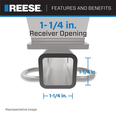 Image showing  1-1/4 in. Receiver 2,000 lb. Capacity Class I Tow Hitch, Custom Fit, 77183