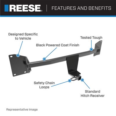Image showing  1-1/4 in. Receiver 2,000 lb. Capacity Class I Tow Hitch, Custom Fit, 77183