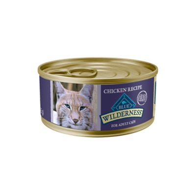 Blue Buffalo Wilderness Adult Grain-Free Natural Chicken Pate Wet Cat Food, 5.5 oz. Can Too High in Protein for my cats