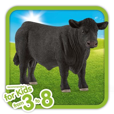Image showing  Black Angus Bull Toy Figurine