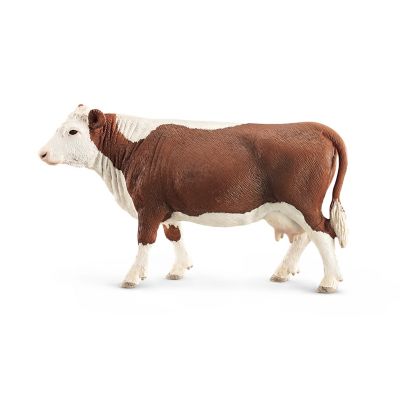 Schleich Hereford Cow Toy Figurine