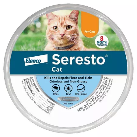 Seresto Vet Recommended Flea and Tick Treatment and Prevention Collar for Cats 8 Months Protection Cat Flea & Tick Collars