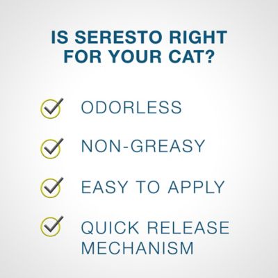 Image showing 7 th Seresto Vet-Recommended Flea and Tick Treatment/Prevention Collar for Cats, 8 Months Protection