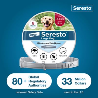 Image showing 6 th Seresto Vet-Recommended Flea and Tick Treatment/Prevention Collar for Large Dogs Over 18 lb., 8 Months Protection