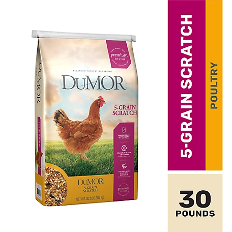 DuMOR 5-Grain Scratch Poultry Feed Supplement, 30 lb.