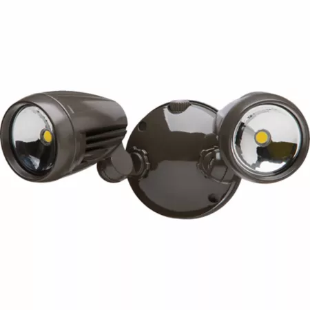 Heath/Zenith Dual Head LED Dusk to Dawn Lamp Bronze Security Lights