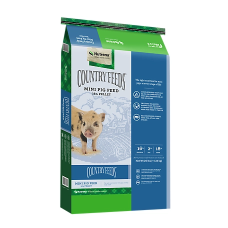 Nutrena Country Feeds Mini Pig Feed, 25 lb.