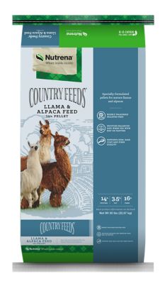 Nutrena Country Feeds 14% Llama and Alpaca Feed Pellets, 50 lb.