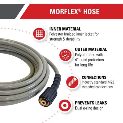 Image showing  5/16 in. x 50 ft. Cold Water Pressure Washer Replacement Extension Hose, 3,700 PSI