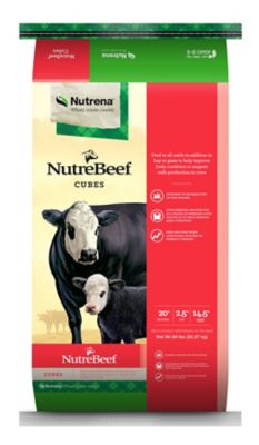 Nutrena NutreBeef Cattle Cube Supplement, 50 lb.