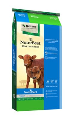 Nutrena NutreBeef 14% Starter Creep Cattle Feed Pellets, 50 lb.