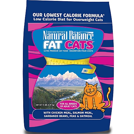Natural Balance Fat Cats Adult Low Calorie Chicken and Salmon Recipe Dry Cat Food
