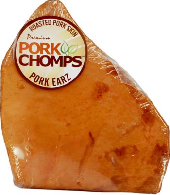 Pork Chomps Roasted Porksin Ear-shaped Dog Chew, 1 ct.