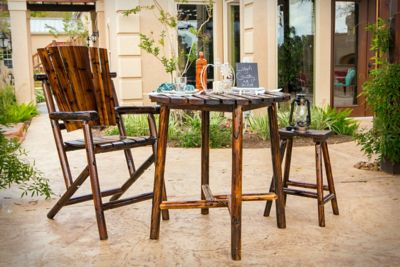 Image showing  31 in. Char-Log Patio Saddle Stool