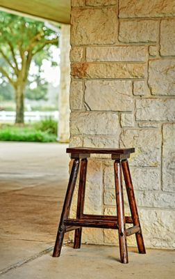 Image showing 6 th Leigh Country 31 in. Char-Log Patio Saddle Stool
