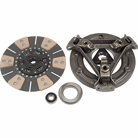 TISCO IH Single Disc Clutch Kit Assembly for International Harvester 384, 454, 464, 484, 485, 574, 584, 585, 674, 684 and More