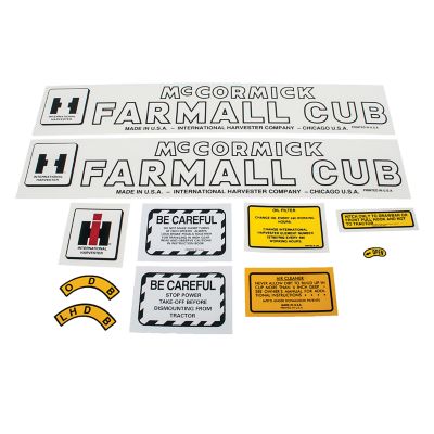 TISCO Decal Set for International Harvester Farmall Cub