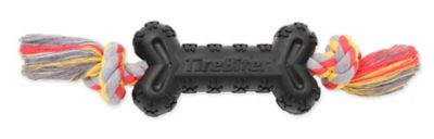 Mammoth Pet Large 16 in. TireBiter Dog Bone with Rope