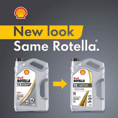 Image showing  1 gal. Rotella T5 15W-40 Synthetic Blend Motor Oil