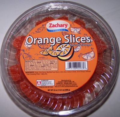 Zachary Orange Slices Tub, 24 oz.