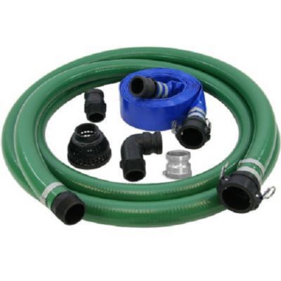 2" PVC Water Suction and Water Discharge Quick-Connect Hose Kit