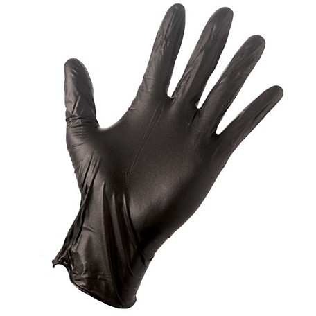 Grease Monkey Disposable Nitrile Gloves, 10-Pack, Black