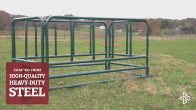 Image showing  1 Bale 4 ft. x 8 ft. Square Hay Bale Feeder