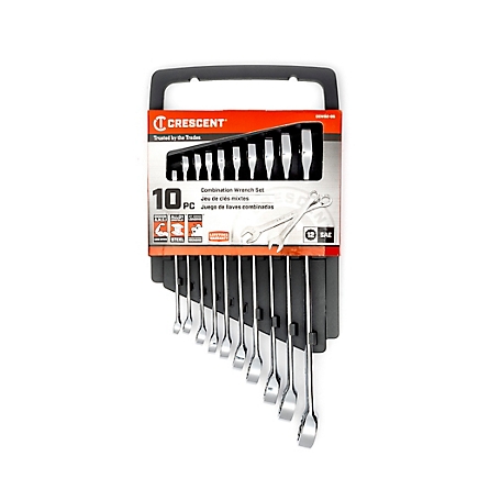 Crescent Combination Wrench Set, SAE, 10 pc.
