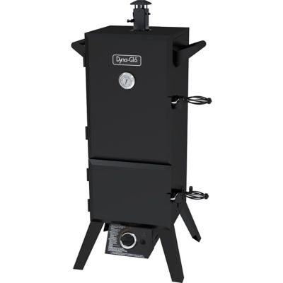 Dyna-Glo 784 sq. in. Dual-Door LP Gas Smoker, 27 in. x 19-1/5 in. x 46-23/50 in., 56 lb.