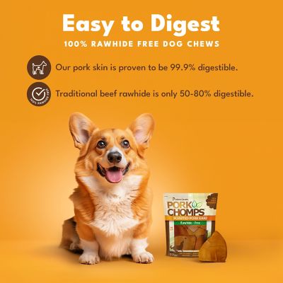 Image showing  Roasted Porkskin Ear Shaped Dog Chew, 10 ct.