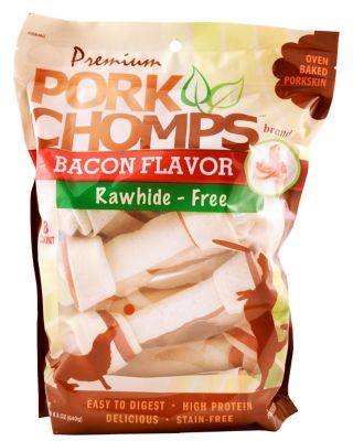 Pork Chomps 6-7 in. Bacon Knots Dog Chews, 8 ct.