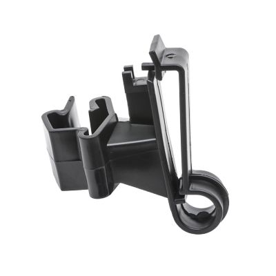 Zareba T-Post Polytape Insulators for 1.25 and 1.33 in. T-Posts, Black, 25-Pack