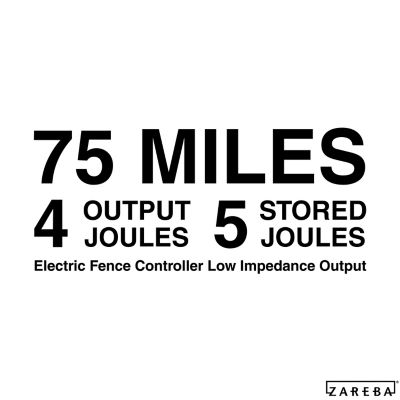 Image showing  4-Joule 75-Mile AC-Powered Low Impedance Electric Fence Charger, 115V 60 Cycle Pulsed Output
