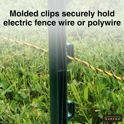 Image showing  30 in. Garden Fence Post, Green