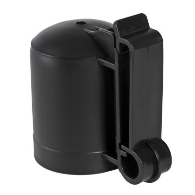 Zareba T-Post Safety Cap and Insulators for 1.25 and 1.33 in. Studded T-Posts, Black, 10-Pack