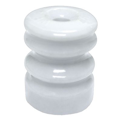 Zareba Multi-Groove Wood Post Ceramic Insulators, 25-Pack