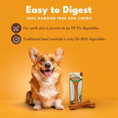 Image showing  7-in. Roasted Pressed Pork Skin Dog Chew, 1 ct.