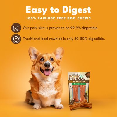 Image showing  4.5-in. Roasted Pressed Pork Skin Dog Chew, 2 ct.