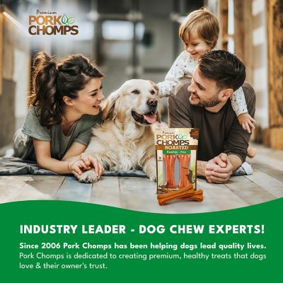 Image showing 5 th Pork Chomps 4.5-in. Roasted Pressed Pork Skin Dog Chew, 2 ct.