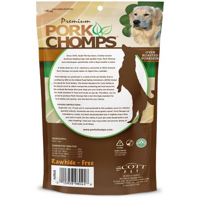 Image showing 6 th Pork Chomps 4.5-in. Roasted Pressed Pork Skin Dog Chew, 2 ct.